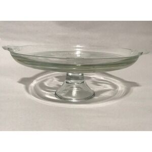 Essentials Toscany Collection Printemps Crystal Cake Stand Satin Floral Etching